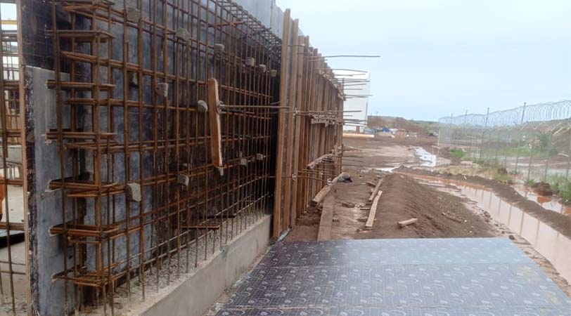 Mur béton armé — ferraillage et coffrage